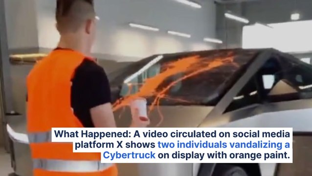 Tesla CEO Elon Musk Slams Climate Activists Who Vandalized A Cybertruck On Display In Germany