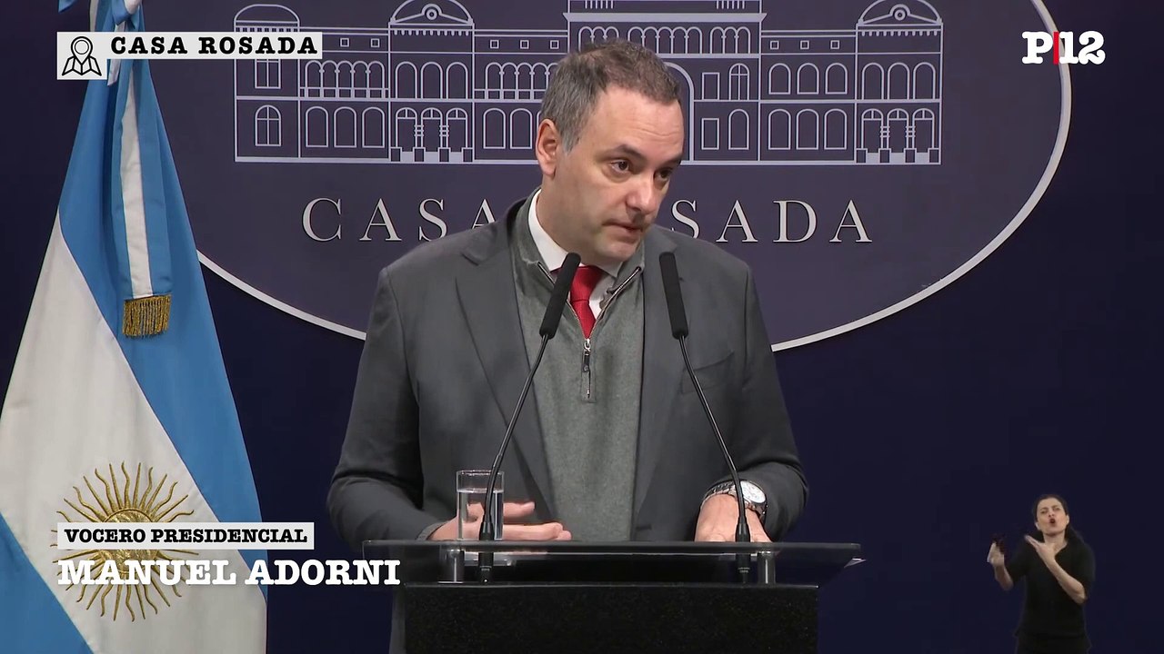 Adorni dice que "solo Dios sabe" qué pasará con el peso en el futuro después de los anuncios referidos a los U$S financieros