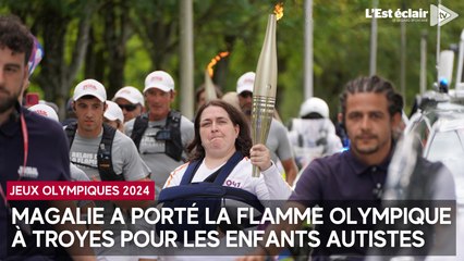La flamme de l'autisme a brillé à Troyes ce samedi 13 juillet grâce à Magalie
