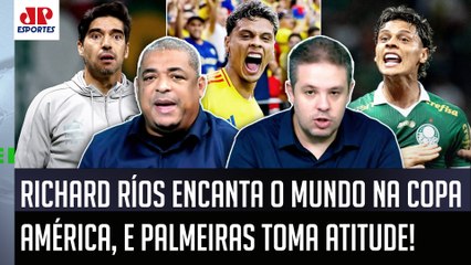"Esse cara JOGA MUITO, pô! E a INFORMAÇÃO é que o Palmeiras..." Richard Ríos ENCANTA na Copa América