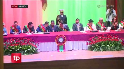 Sesión gesta libertaria: Arce pide a Arias la viabilidad de la construcción de un coliseo de básquetbol