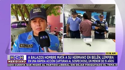 ¡Tremendo! A balazos, menor mata a su propio hermano en Belén, Lempira