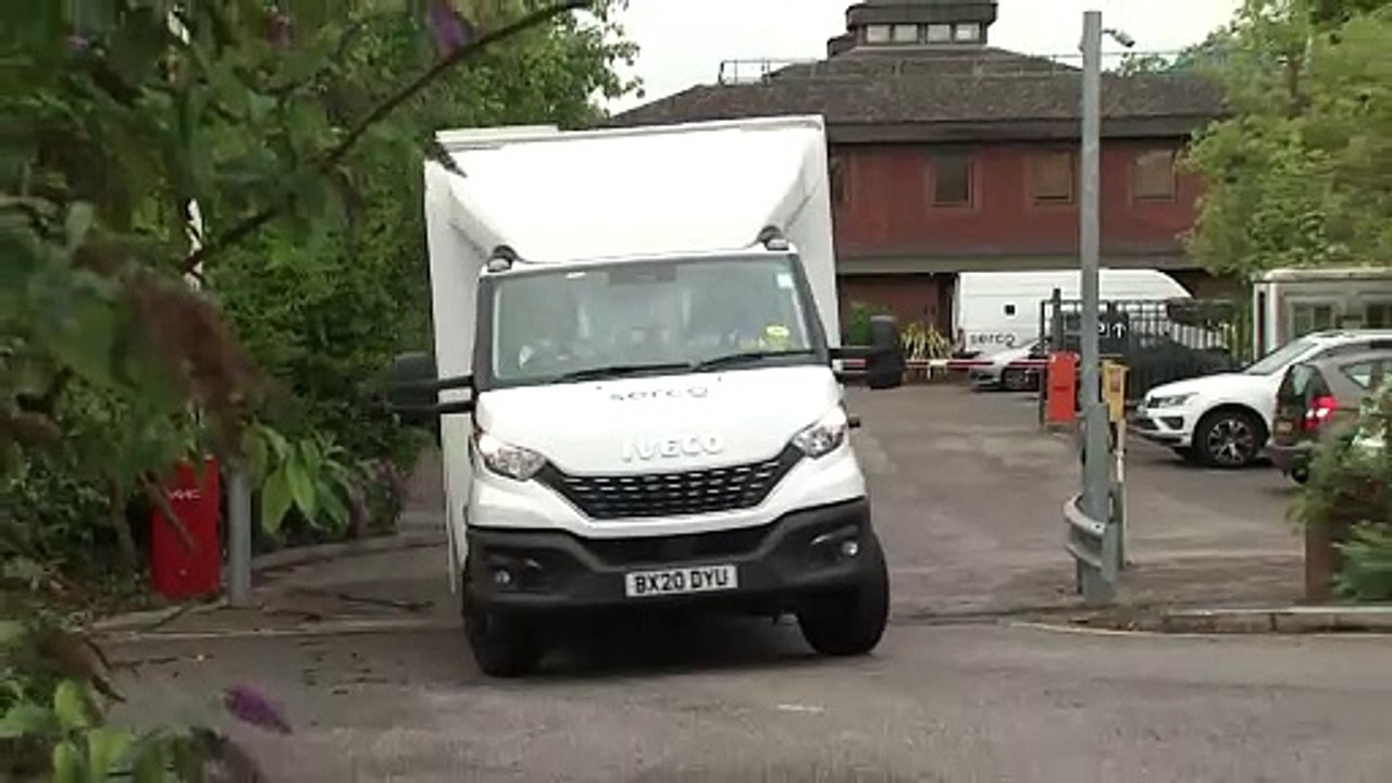 Man charged with double murder departs court