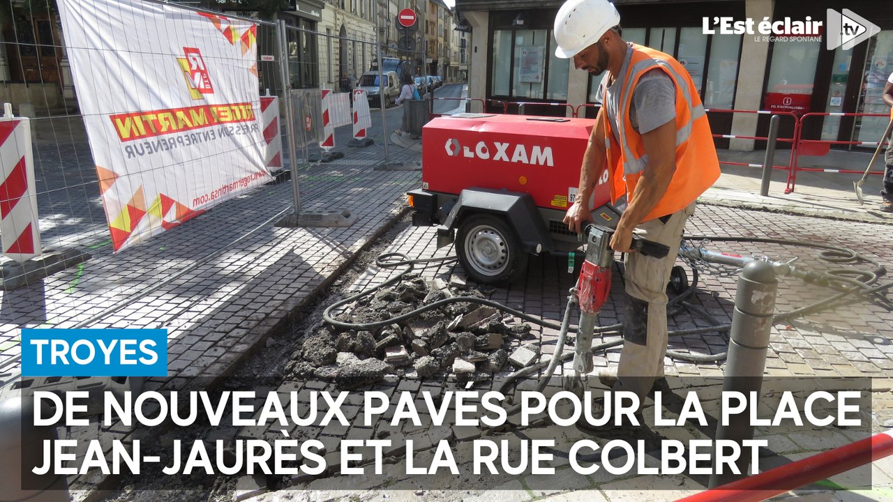 Les pavés de la place Jean-Jaurès et de la rue Colbert, à Troyes, vont être remplacés