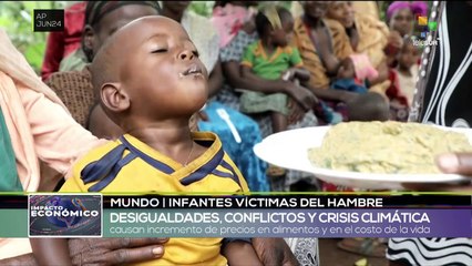 Impacto Económico Matutino | Mundo | Infantes víctimas del hambre | 12-07-2024