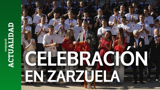 El Rey Felipe VI recibe a la selección española tras la conquista de la Eurocopa