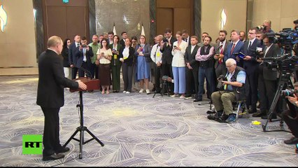 Conférence de presse de Vladimir Poutine.