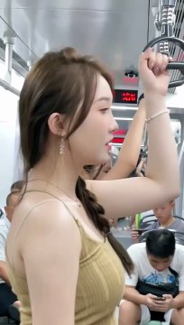 Beautiful girl traveling in train, model girl #pakkgp #modelgirl #fashion