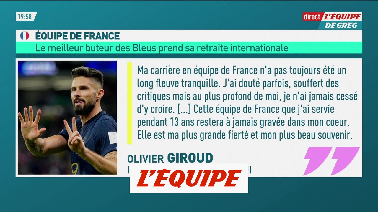 Giroud officialise sa retraite internationale - Foot - Bleus