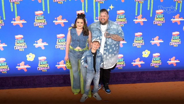 Jelly Roll Brings Kids Bailee and Noah to 2024 Kids Choice Awards as They Rock Matching Denim Looks