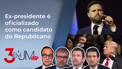 Comentaristas avaliam anúncio de J.D. Vance como vice de Trump