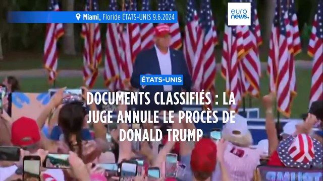 L'affaire des documents confidentiels de Donald Trump classée sans suite