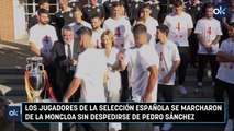 Los jugadores de la selección española se marcharon de la Moncloa sin despedirse de Pedro Sánchez