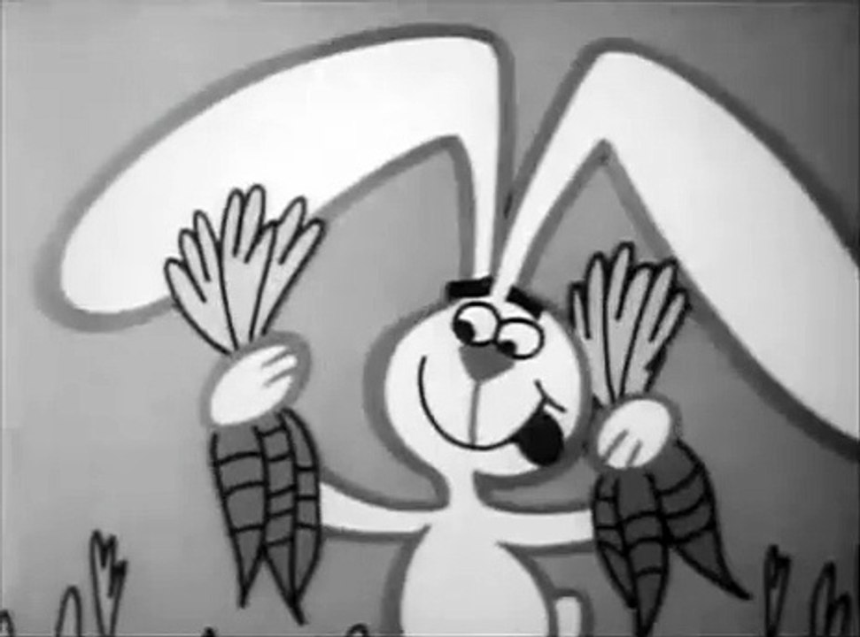 1960s Trix rabbit TV commercial - Trix rabbit also eats CARROTS