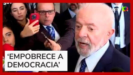 ‘Como sou defensor da democracia, acho que temos que condenar’, diz Lula sobre atentado contra Trump