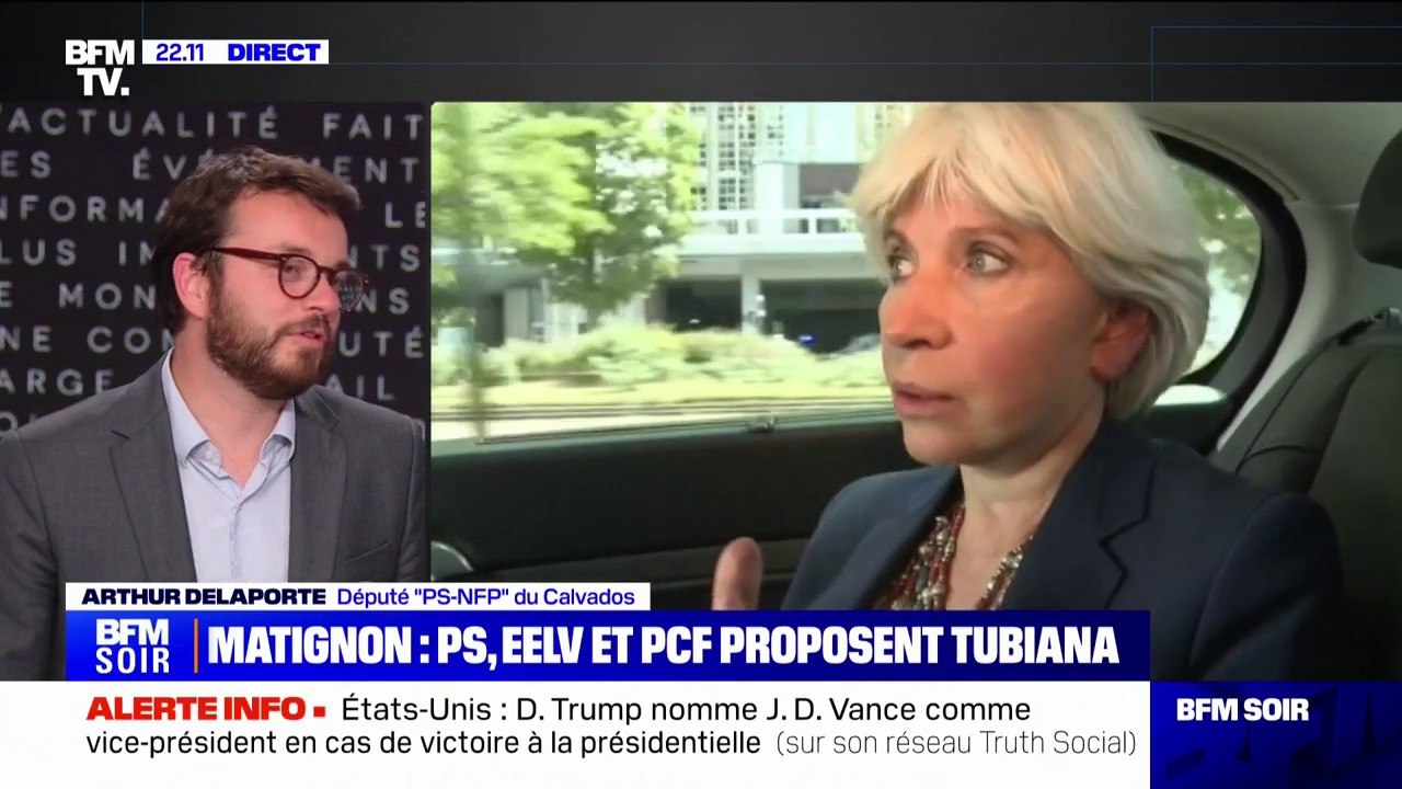"Une femme de compromis et de consensus": Arthur Delaporte (PS) évoque le profil de Laurence Tubiana, proposée par le Parti socialiste, les Écologistes et le Parti communiste pour Matignon