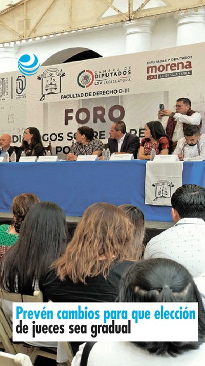 Prevén cambios para que elección de jueces sea gradual