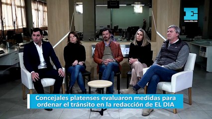 Concejales platenses evaluaron medidas para ordenar el tránsito en la redacción de EL DIA