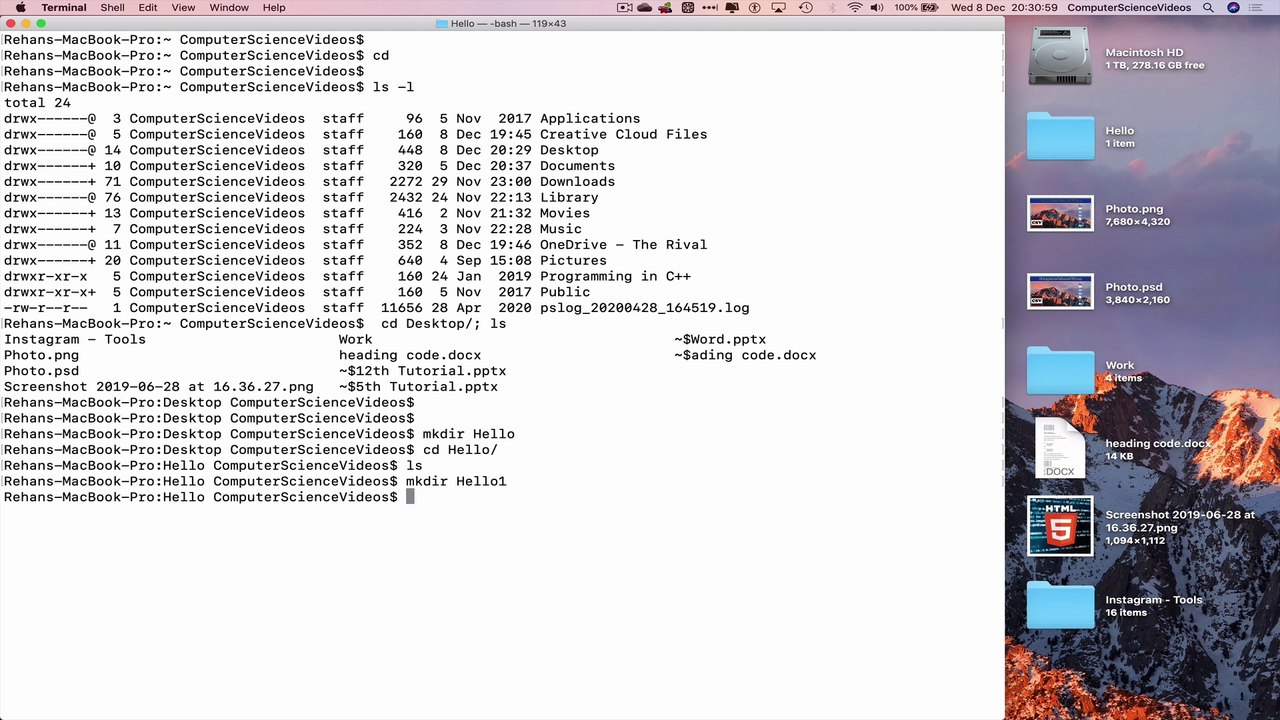 How to CREATE a Folder Within a Folder On a Mac Using Terminal Commands - Basic Tutorial | New