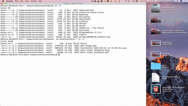 How to DELETE a Document On a Mac Using Terminal Commands - Basic Tutorial | New