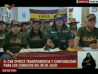 UPV ratifica la transparencia y confiabilidad del CNE de cara a los comicios del 28-J