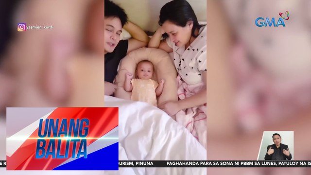 Yasmien Kurdi, may kuwelang family bonding kasama ang 2-month old baby na si Raya | Unang Balita