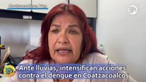 Ante lluvias, intensifican acciones contra el dengue en Coatzacoalcos