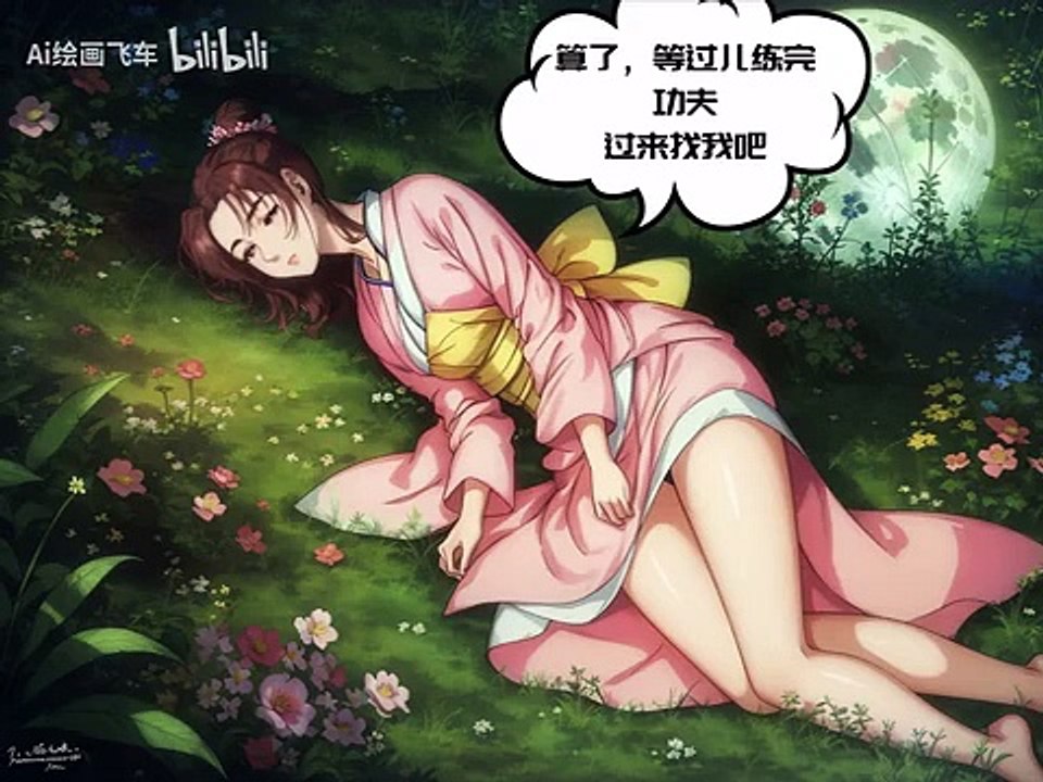 Xiaolongnü was blindfolded & hugged by Yin Zhiping when she could not move    小龍女被點中穴道，動彈不得；被蒙住了眼睛，並抱住了    The Legend of Condor Heroes 神鵰俠侶 Comic Manga AI Anime  神鵰侠侶 コンドルヒーロー