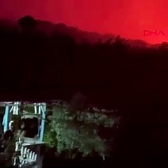 Soma'da orman yangını: Bazı mahalleler tahliye edildi