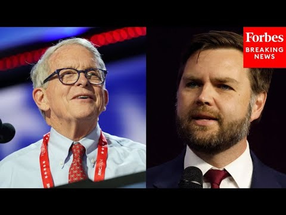 JUST IN: Ohio Gov. Mike DeWine Reacts To Donald Trump Selecting JD Vance To Be His Vice President