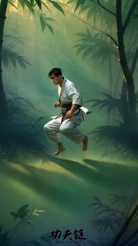 Luohan Quan in bamboo forest. #martialarts #kungfu #shaolin