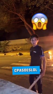 Marseille : Colère après la diffusion de la vidéo d'un très jeune garçon de 13 ou 14 ans qui tire volontairement sur des pompiers pour qu'ils n'interviennent pas sur les feux de poubelles