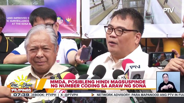 MMDA, posibleng hindi magsuspinde ng number coding sa araw ng SONA