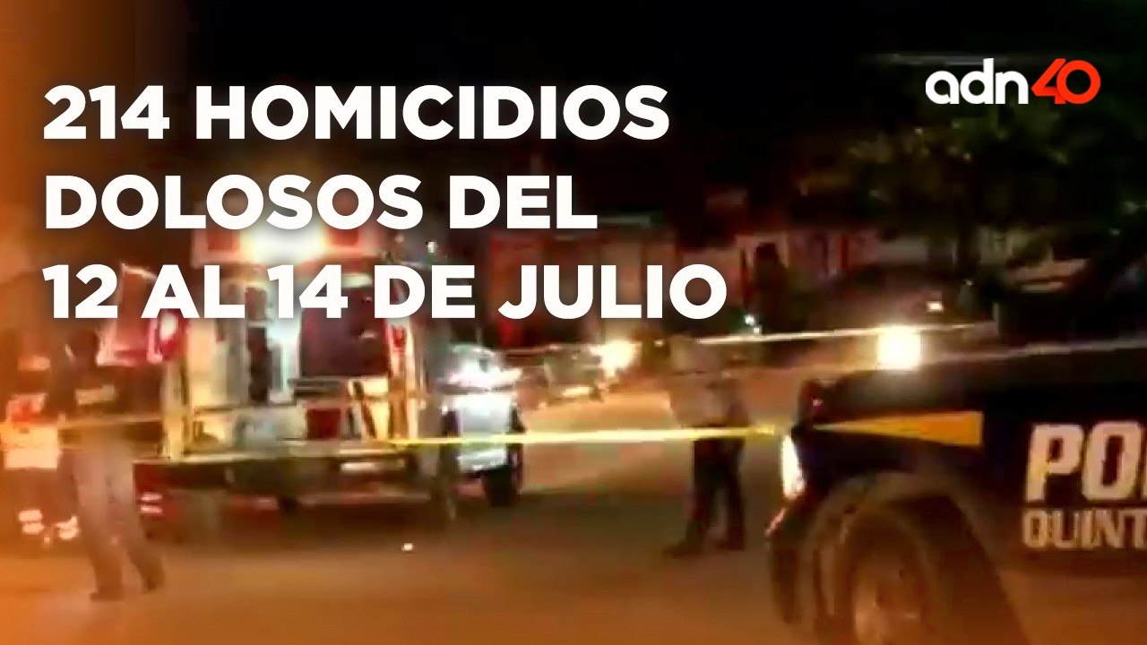 214 asesinatos durante el fin de semana, el EdoMex ocupa el primer lugar con 28 homicidios al día