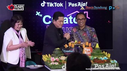 Erick Thohir Hadiri Launching Kolaborasi PT Pos dan Tiktok: Ciptakan Ekonomi Digital Terbesar