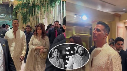 Download Video: Anant Radhika Reception: Akshay Kumar wife Twinkle Khanna के साथ Reception में पहुंचे, Video Viral!