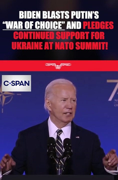 Biden blasts Putin's "war of choice"