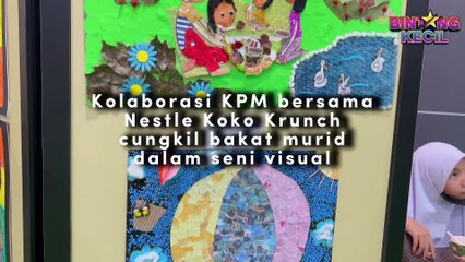 Koko Krunch Dan KPM Bergabung, Pertandingan Seni Kolaj Lahir Murid Seni Kreatif