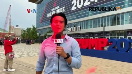 Tampilan Perdana Donald Trump Pasca Penembakan