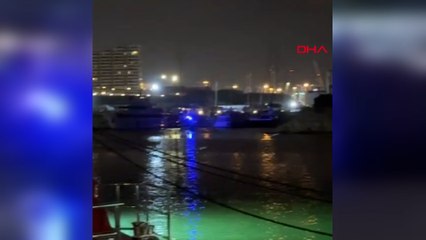 Beylikdüzü marinada bot ile tekne çarpıştı