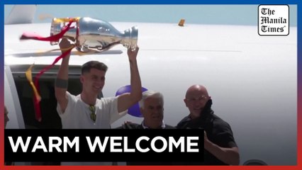 Spain arrive at Madrid airport after winning Euro 2024