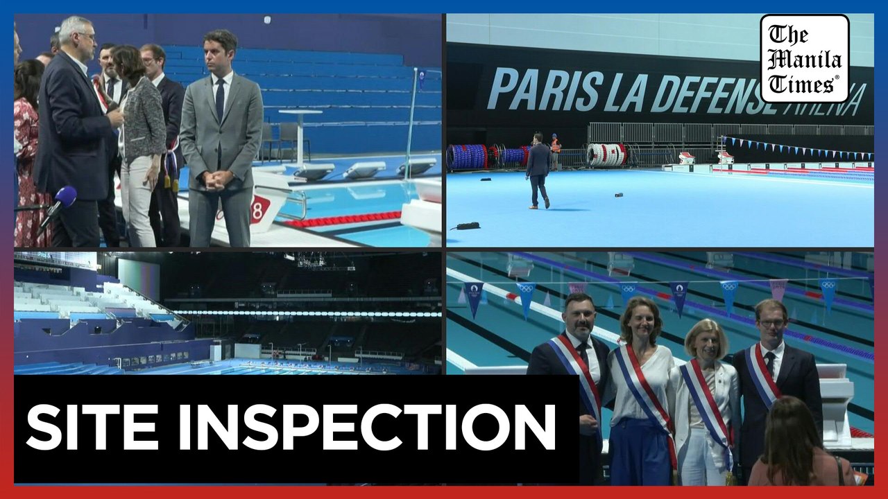 Attal visits the Paris La Défense Arena Olympic site