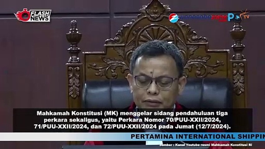 MK Gelar Sidang Pendahuluan Perkara Pengujian UU Pilkada 2024