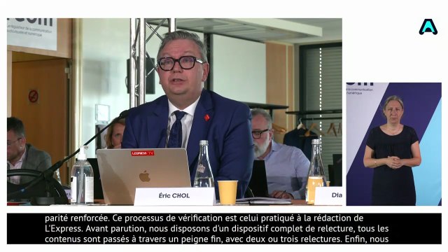 Attribution des fréquences de la télévision numérique terrestre (TNT) : audition du projet L'Express TV