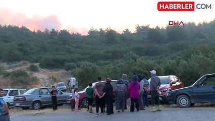 Soma'daki Orman Yangınına Havadan ve Karadan Müdahale Sürüyor