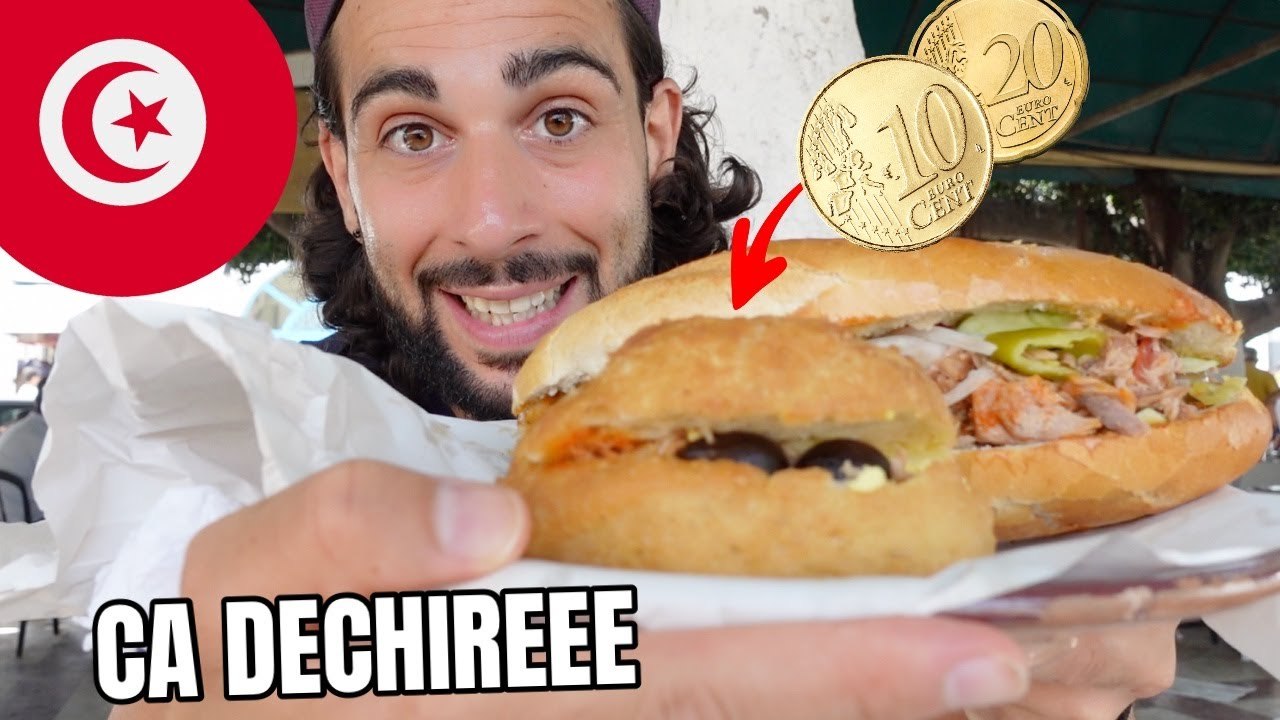 JE TESTE LES MEILLEURS SANDWICHS DE TUNISIE  0,30€ (TUNIS, LA MARSA, CARTHAGE)