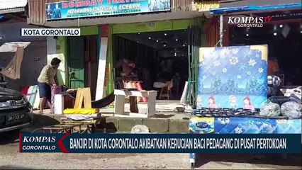 Banjir di Kota Gorontalo Akibatkan Kerugian Bagi Pedagang di Pusat Pertokoan