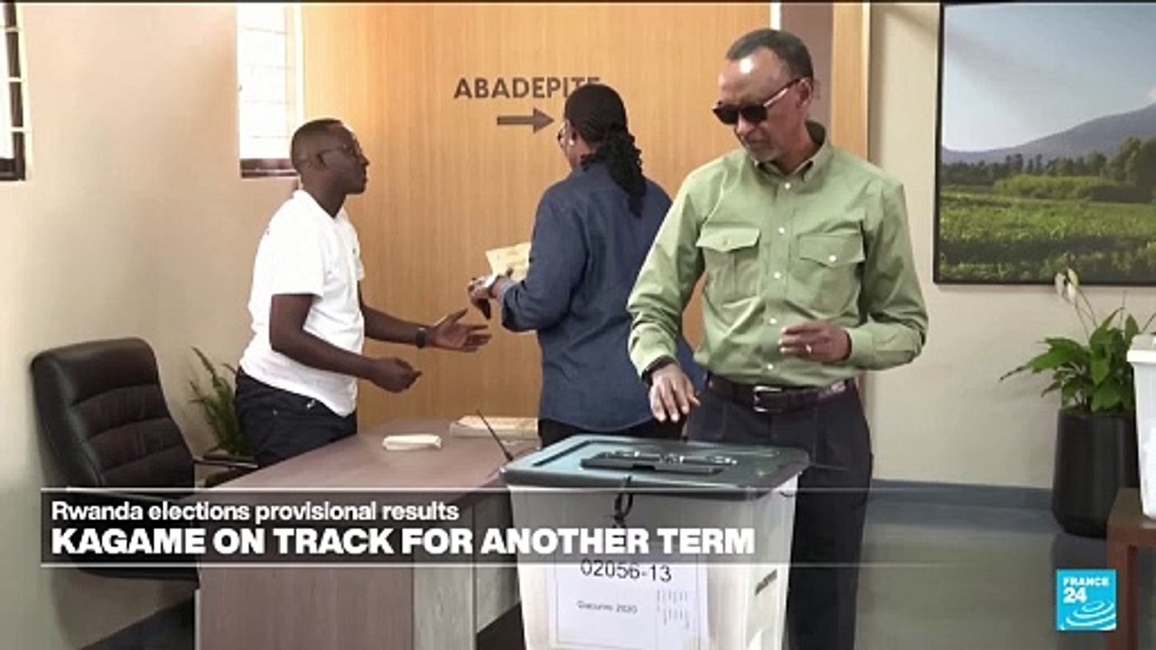 Provisional election results show Rwanda's Kagame cruising to victory