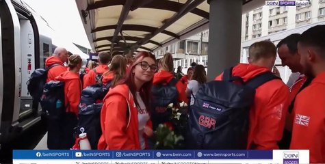 وصول بعض الرياضيين البريطانيين إلى باريس