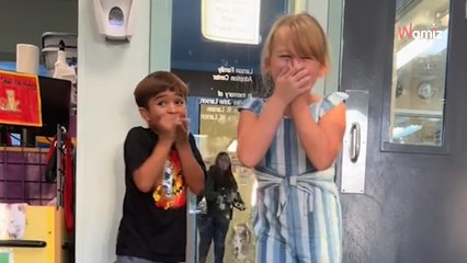 Download Video: Moeder filmt haar kinderen de dag dat ze een hond gaan adopteren: de beelden zijn super schattig!